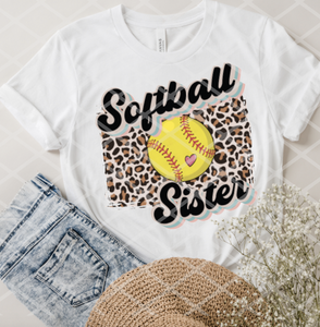 Softball Sister Sublimation  Transfer