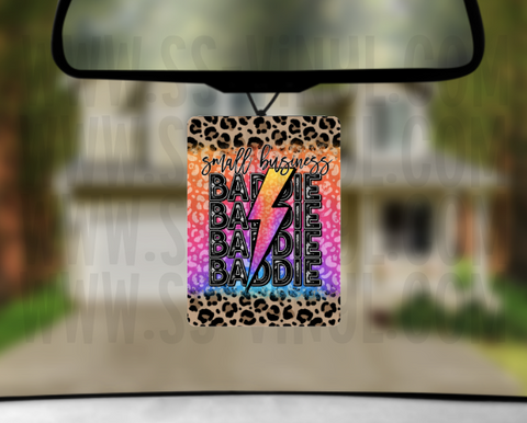 Small Business Baddie Sublimation Air Freshener Transfer (Qty. 2)
