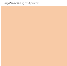 12 Light Apricot Siser EasyWeed Heat Transfer Vinyl (HTV)