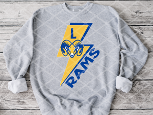 Lakeside Rams Sublimation or HTV Transfer