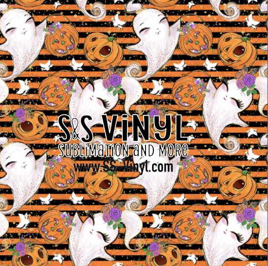 Halloween 6 Print Patterned Permanent Adhesive, HTV, or Sublimation
