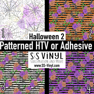 Halloween 2 Print Patterned Permanent Adhesive, HTV, or Sublimation