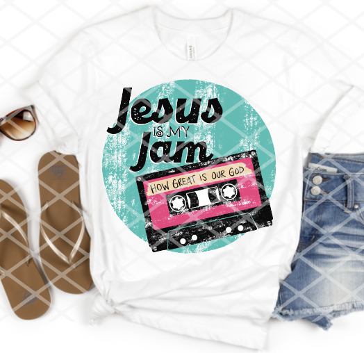 Jesus is my Jam, Sublimation Transfer, Ready to Press Transfer