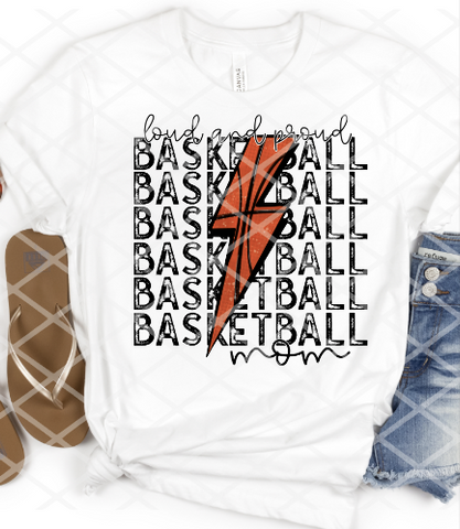 Loud and Proud Basketball, Sublimation Transfer, Ready to Press Transfer