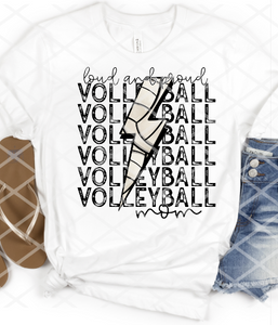Loud and Proud Volleyball, Sublimation Transfer, Ready to Press Transfer