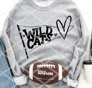 Wildcats Sublimation or HTV Transfer