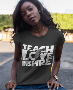 Teach Love Inspire, Bolt, Ready to Press, Screen print transfer