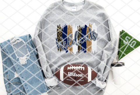 Wildcats brushstrokes Sublimation or HTV Transfer