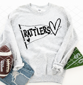Rattlers Sublimation or HTV Transfer