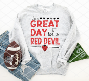 Great day to be a Red Devil Sublimation or HTV Transfer