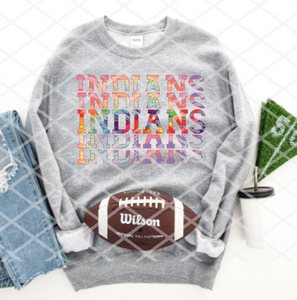 Indians Tie Dye Sublimation Transfer