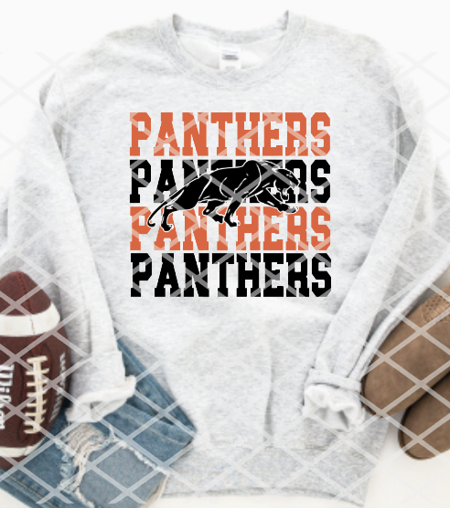 Panther Stacked Sublimation or HTV Transfer