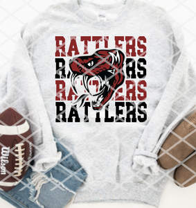 Murfreesboro Rattlers Sublimation or HTV Transfer