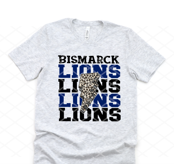 Bismarck Lions Sublimation or HTV Transfer