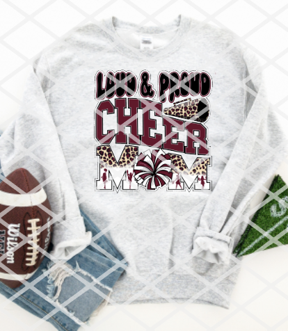 Cheer Mom Sublimation or HTV Transfer