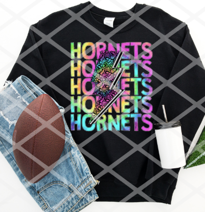 Bright Hornets Sublimation or HTV Transfer