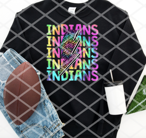 Bright Indians Sublimation or HTV Transfer