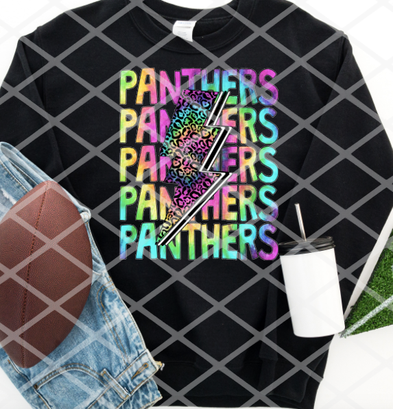 Bright Panther Sublimation or HTV Transfer