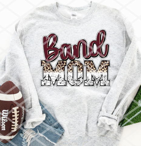 Band Mom - you pick the color -  Sublimation or HTV Transfer