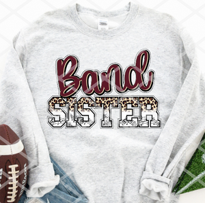 Band Sister- you pick the color -  Sublimation or HTV Transfer
