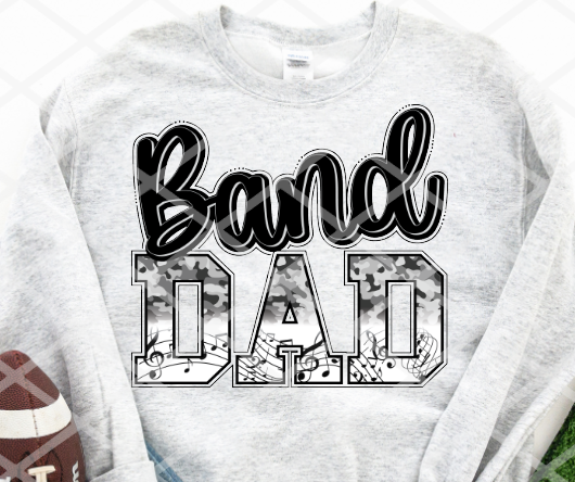 Band Dad -  Sublimation or HTV Transfer