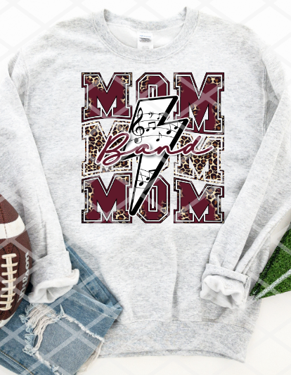 Band Mom- you pick the color -  Sublimation or HTV Transfer