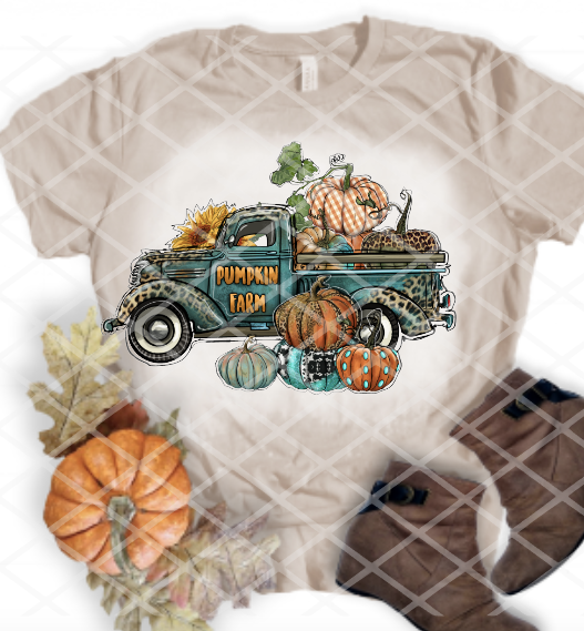 Fall Truck, Sublimation Transfer