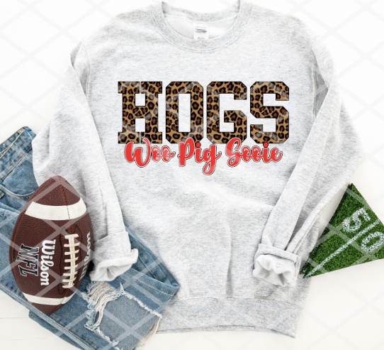 Hogs Woo Pig Sooie Sublimation or HTV Transfer
