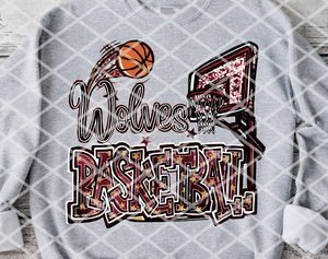Wolves Basketball Ready to Press Sublimation Transfer