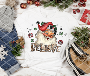 Santa Believe, Sublimation Transfer