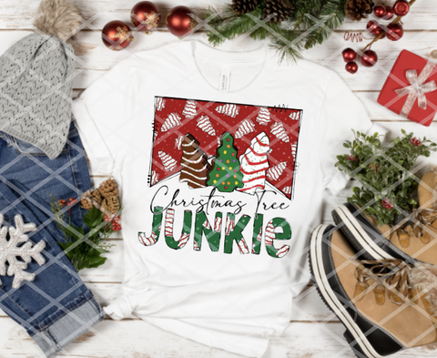 Christmas Tree Junkie, Sublimation Transfer