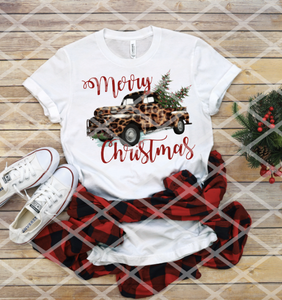 Merry Christmas Truck Sublimation Transfer