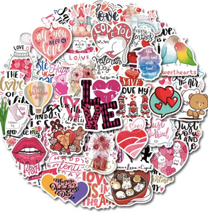 Valentine's Day, Love stickers, 50PC.