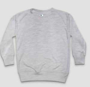Gray Long Sleeve Sweatshirt - 65% Polyester