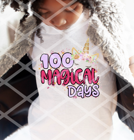 100 Magical Days Sublimation Transfer