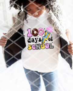 100 Days of School Sublimation Transfer