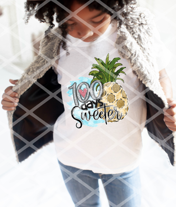 100 Days Sweeter Sublimation Transfer