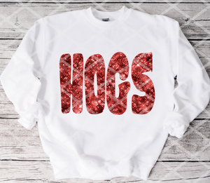 Hogs Sublimation or HTV Transfer