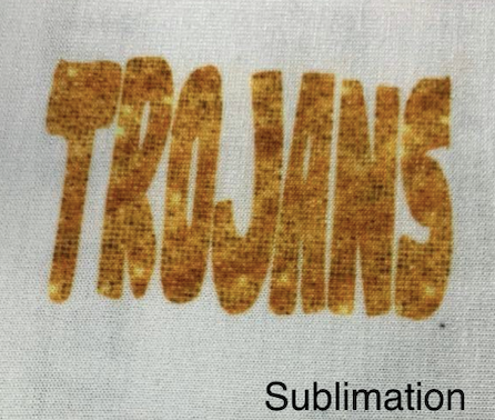 Trojans Gold Sublimation or HTV Transfer