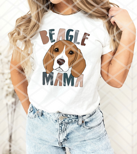 Beagle Mom, Dog Sublimation transfer