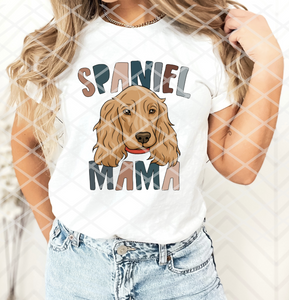 Spaniel mama, Dog Sublimation transfer