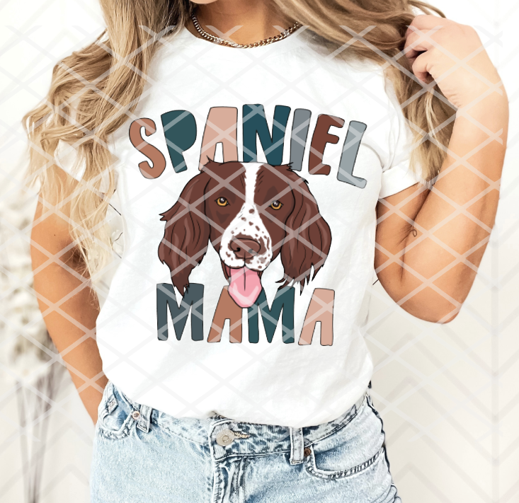 Spaniel Mama, Dog Sublimation transfer
