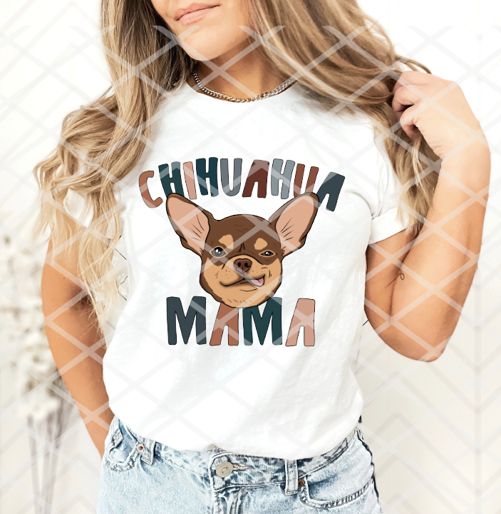 Chihuahua Mama, Dog Sublimation transfer