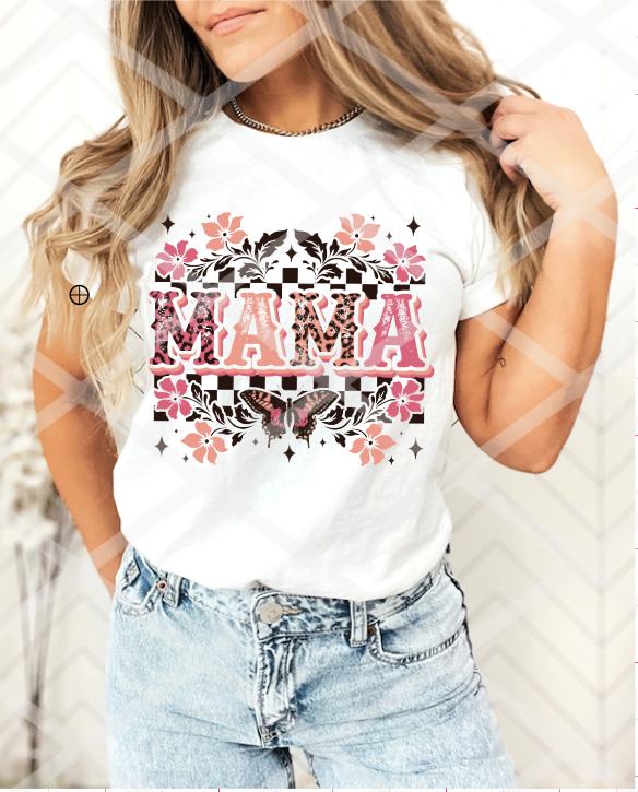 DTF Floral Mama, Ready to Press Transfer