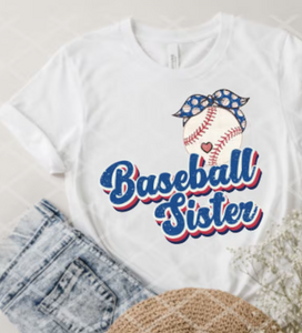 Baseball Sister, Baseball Sublimation Transfer