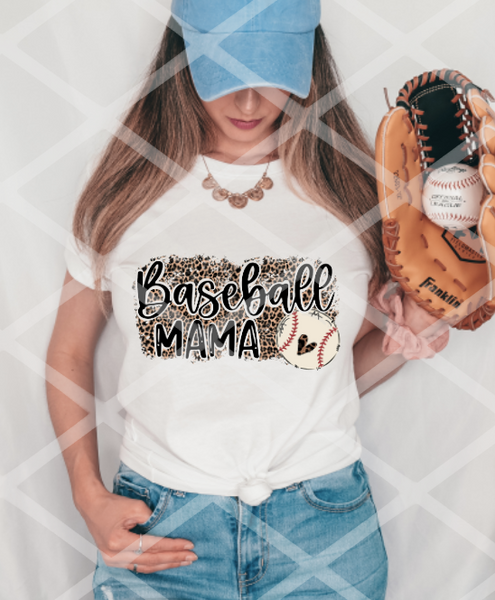 Baseball Mama, Baseball Sublimation Transfer