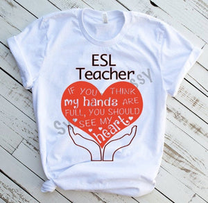 ESL Teacher Sublimation Transfer