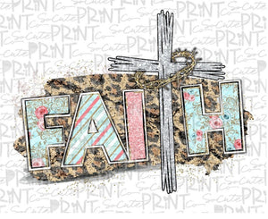 Faith Cross Sublimation Transfer