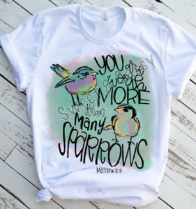 You are worth more than the sparrows Sublimation Transfer