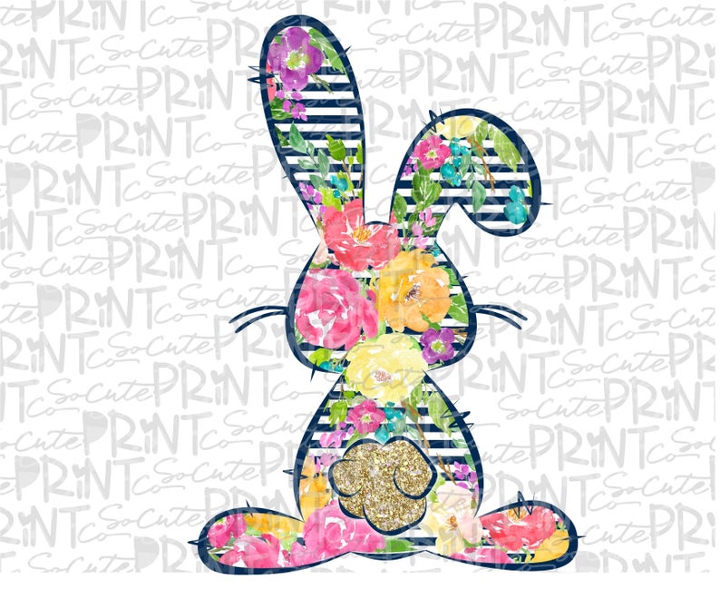 Floral Bunny Easter